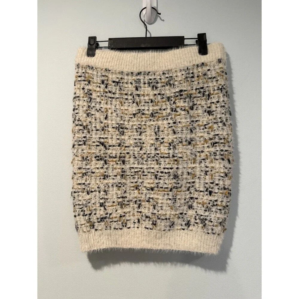 NEW Freshman1996 Knit Skirt Small Knit Fuzzy Quiet Luxury Academia Old Money